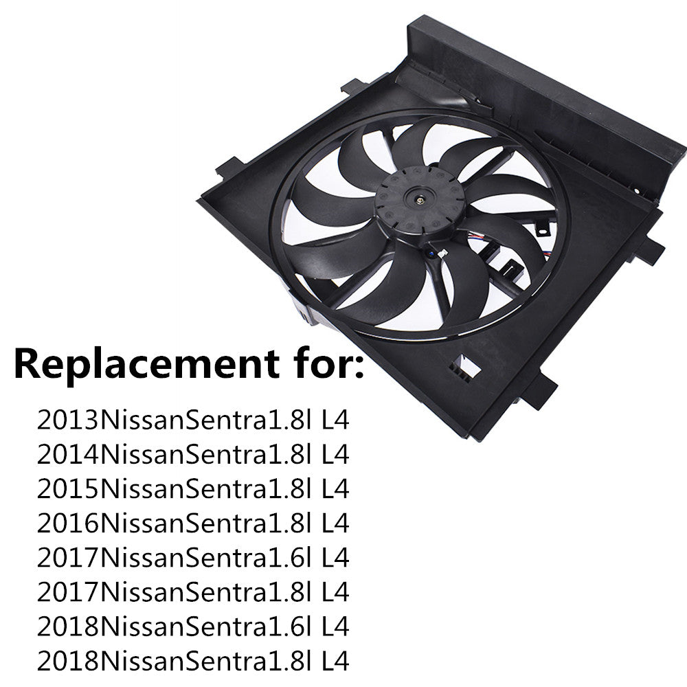 Radiator And Condenser Fan Fit For 2013-2018 Nissan Sentra  NI3115146 Lab Work Auto