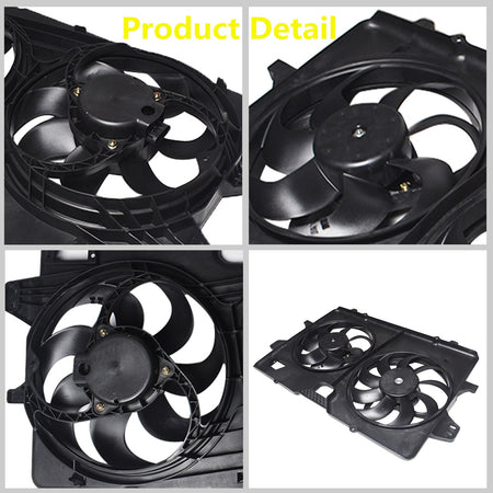Radiator And Condenser Fan For Ford Escape Mercury Mariner FO3115182 FA70593 Lab Work Auto