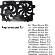 Load image into Gallery viewer, Radiator And Condenser Fan For Ford Escape Mercury Mariner FO3115182 FA70593 Lab Work Auto