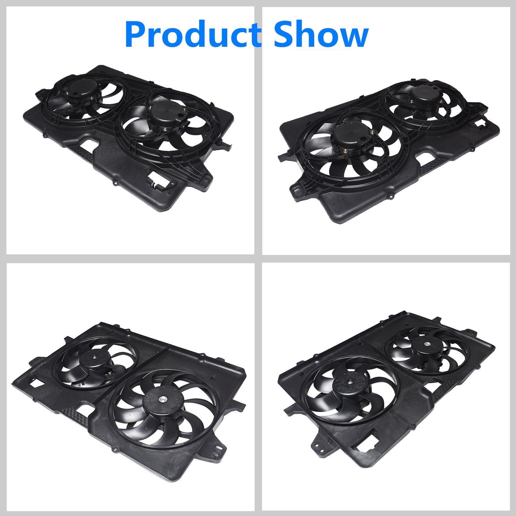 Radiator And Condenser Fan For Ford Escape Mercury Mariner FO3115182 FA70593 Lab Work Auto