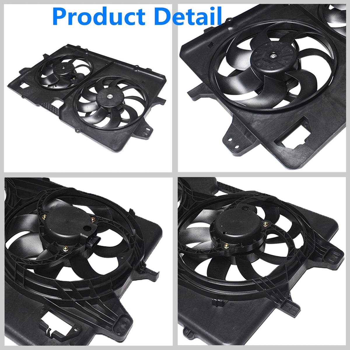 Radiator And Condenser Fan For Ford Escape Mercury Mariner FO3115182 FA70593 Lab Work Auto