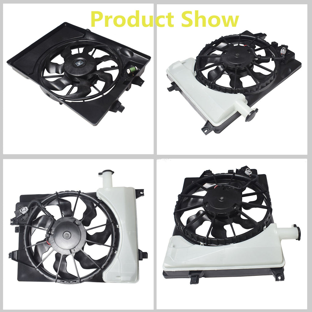 Radiator And Condenser Fan For Hyundai Elantra Kia Forte HY3115152 TYC623510 Lab Work Auto
