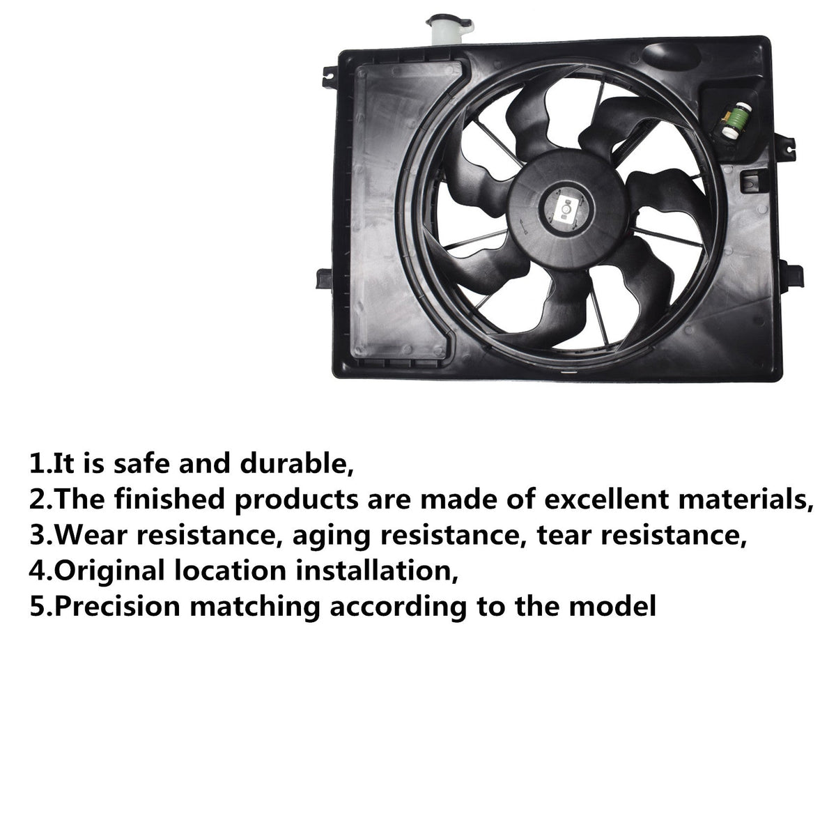 Radiator And Condenser Fan For Hyundai Elantra Kia Forte HY3115152 TYC623510 Lab Work Auto