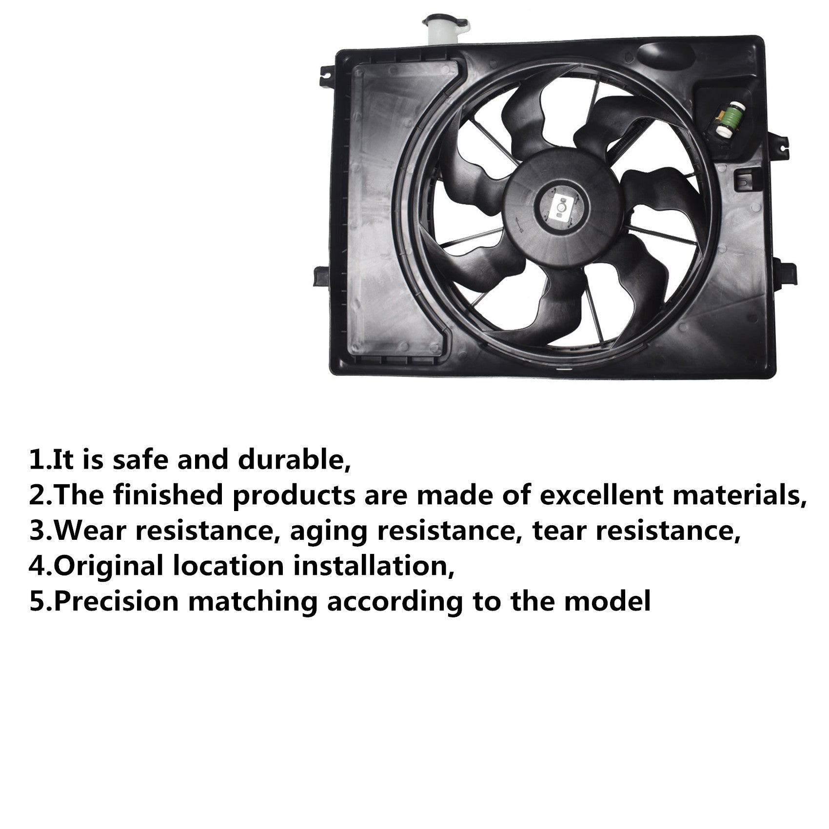 Radiator And Condenser Fan For Hyundai Elantra Kia Forte HY3115152 TYC623510 Lab Work Auto