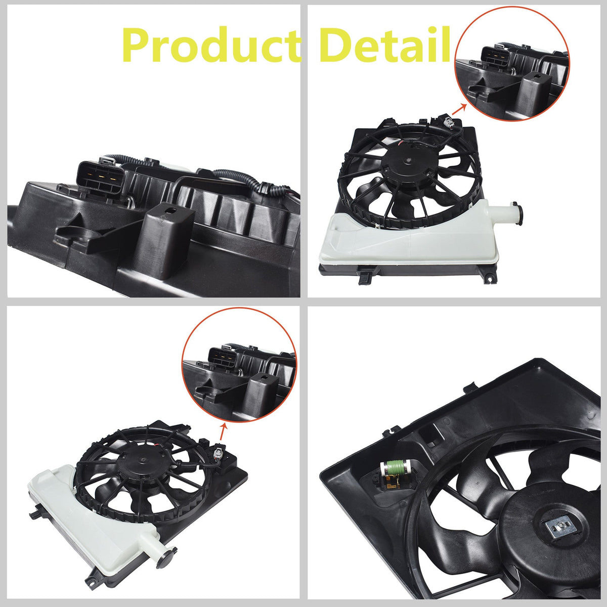 Radiator And Condenser Fan For Hyundai Elantra Kia Forte HY3115152 TYC623510 Lab Work Auto
