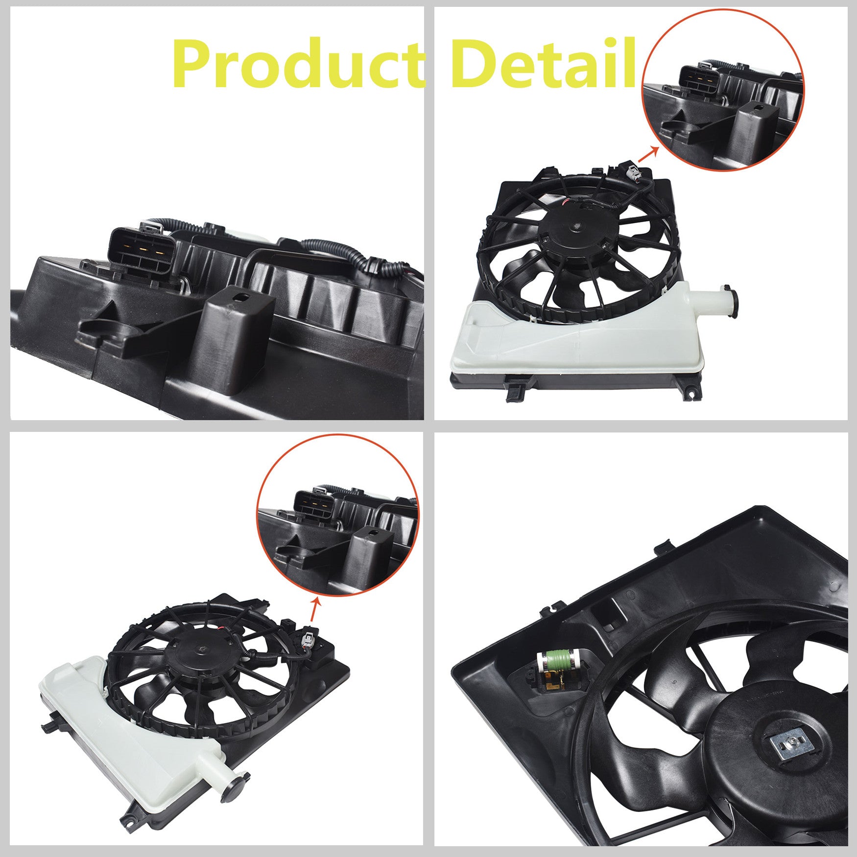 Radiator And Condenser Fan For Hyundai Elantra Kia Forte HY3115152 TYC623510 Lab Work Auto