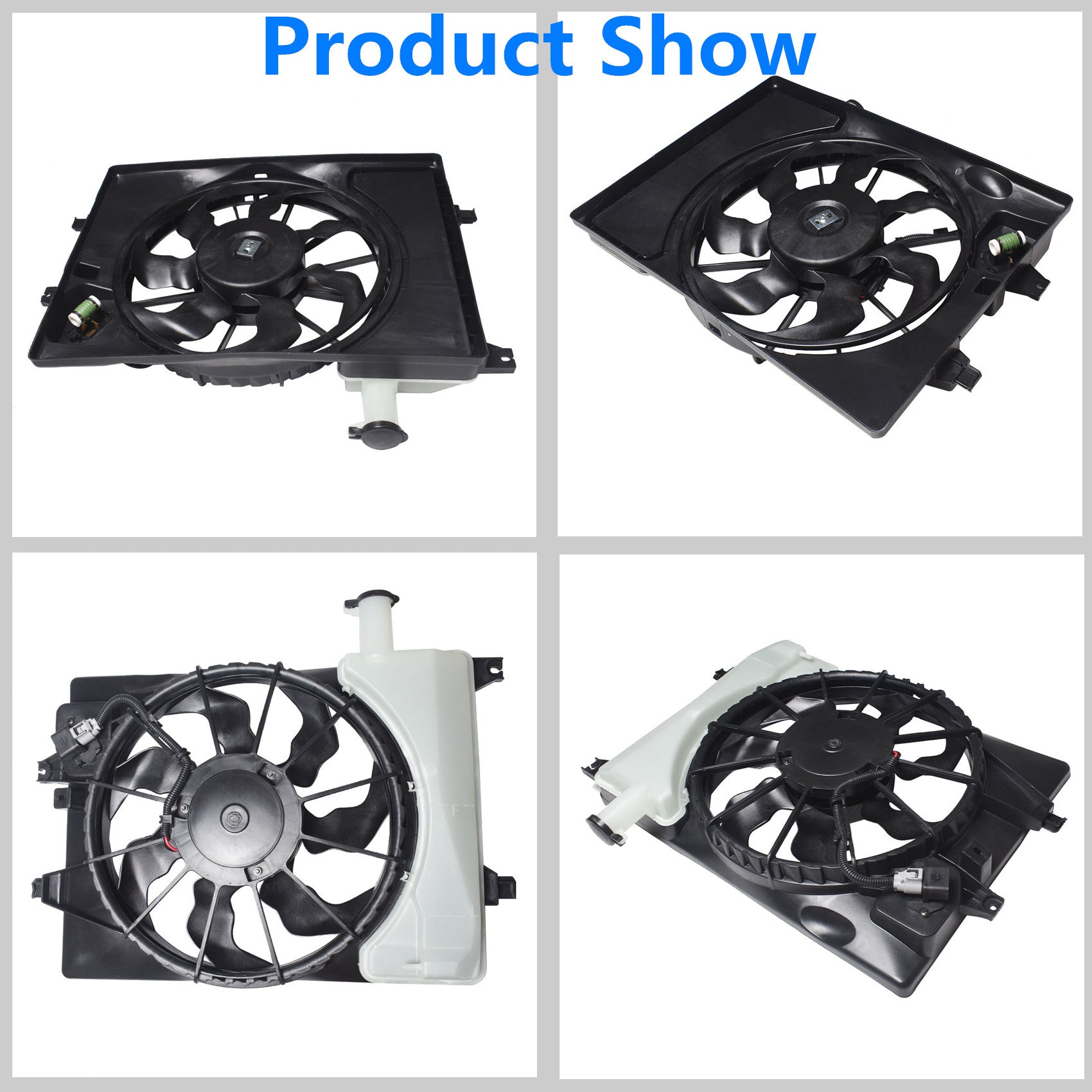 Radiator And Condenser Fan For Hyundai Elantra Kia Forte HY3115152 TYC623510 Lab Work Auto