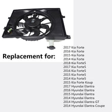 Load image into Gallery viewer, Radiator And Condenser Fan For Hyundai Elantra Kia Forte HY3115152 TYC623510 Lab Work Auto