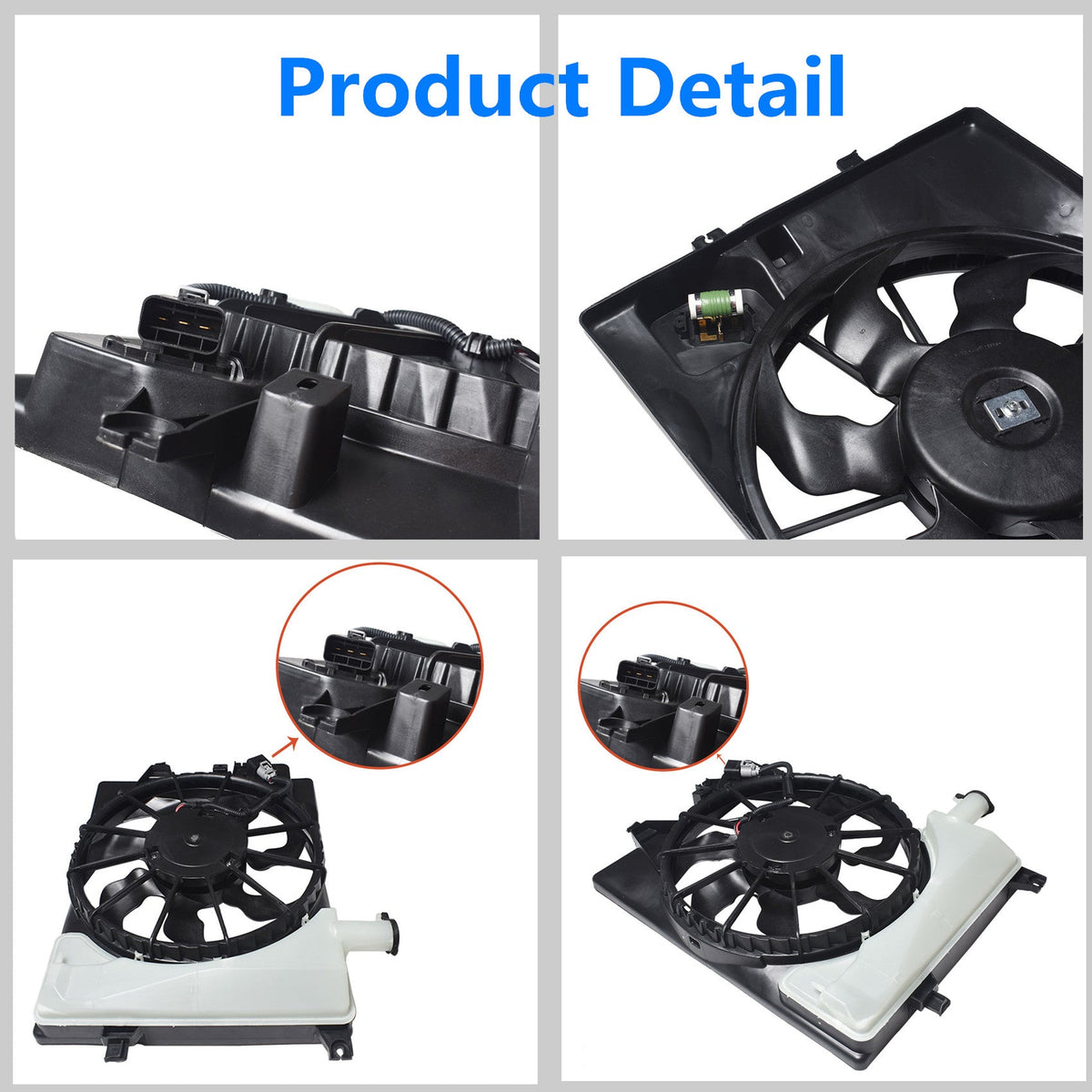 Radiator And Condenser Fan For Hyundai Elantra Kia Forte HY3115152 TYC623510 Lab Work Auto