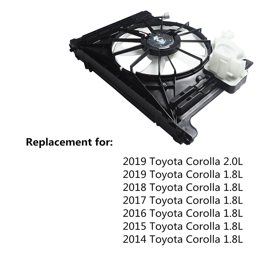 Radiator Cooling Fan For 2014-2016 Toyota Corolla 163610T041 1647123030 Lab Work Auto