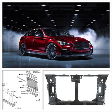 Radiator Core Support Bracket Assembly For 2014-2019 Infiniti Q50s Q50 Lab Work Auto