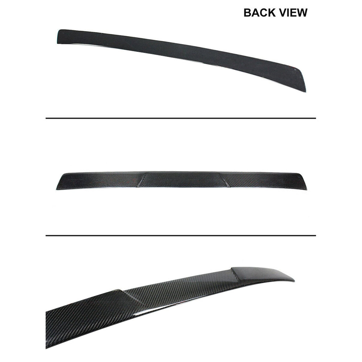 Rear Roof Spoiler Lid For Alfa Romeo Giulia 2017 2018-2021 Carbon Fiber Black Lab Work Auto