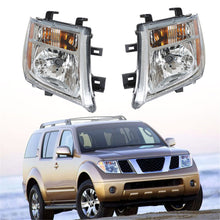 Load image into Gallery viewer, Replacement Headlight Pair For Nissan Pathfinder/Frontier 2005-07/08 Clear Lens Lab Work Auto