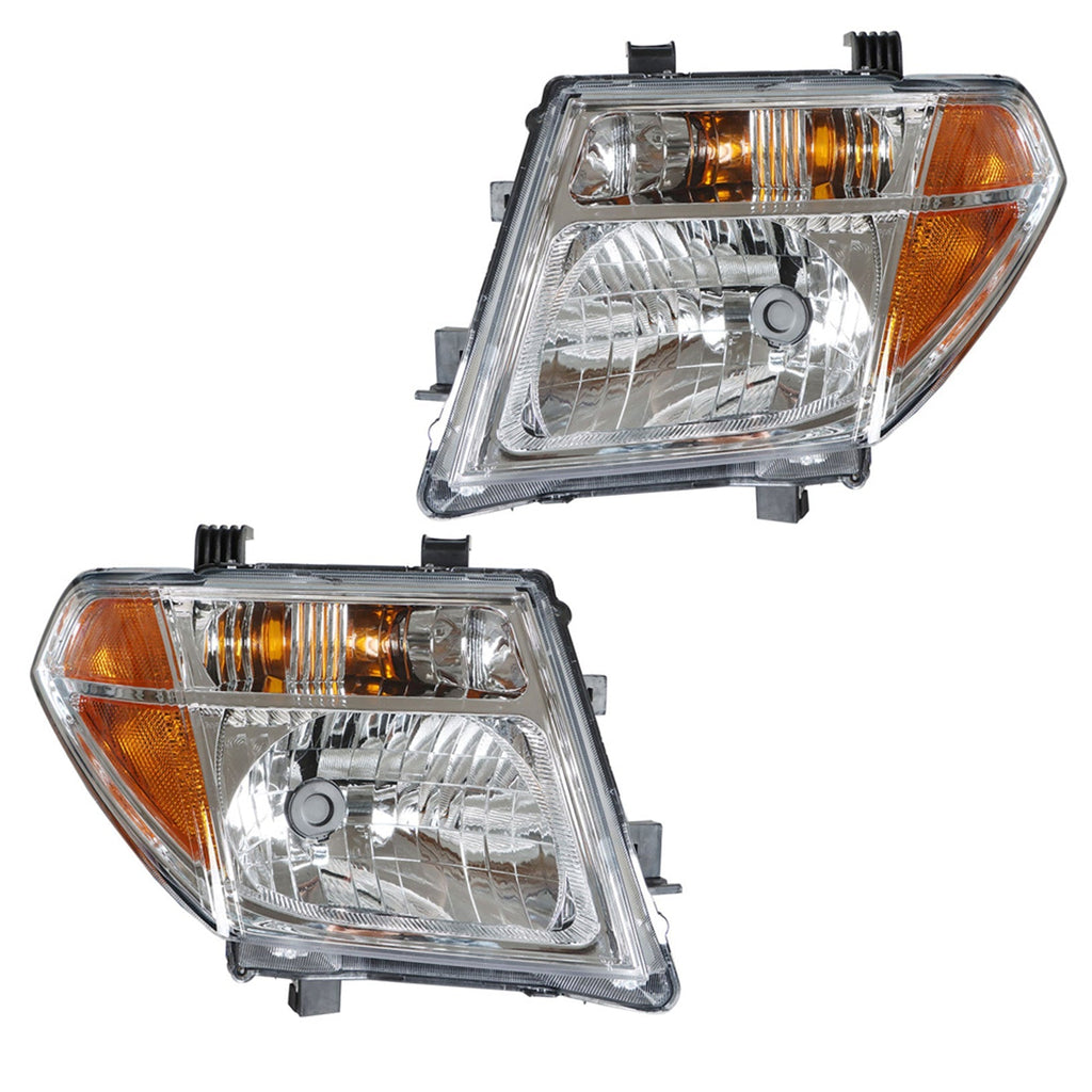 Replacement Headlight Pair For Nissan Pathfinder/Frontier 2005-07/08 Clear Lens Lab Work Auto