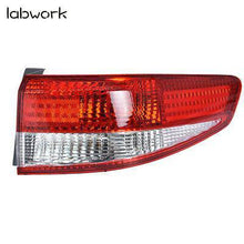 Load image into Gallery viewer, Right &amp; Left Tail Light Lamps For 2003-2004 Honda Accord Red Lens Chrome Housing Lab Work Auto