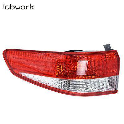 Right & Left Tail Light Lamps For 2003-2004 Honda Accord Red Lens Chrome Housing Lab Work Auto