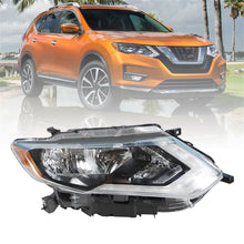 Load image into Gallery viewer, Right Side Headlamp For 2017-2019 Nissan Rogue Halogen Headlight Chrome Housing Lab Work Auto