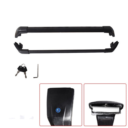 Roof Rail Rack Cross Bar Baggage Crossbar Fit For Hyundai TUCSON 2016-2020 Black Lab Work Auto