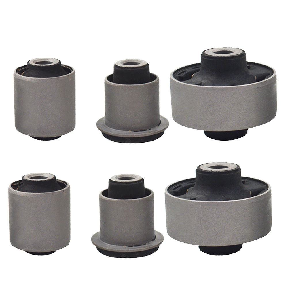 Set of 6 Front Lower Control Arm Inner & Outer Bushing For Acura TSX 2004-2008 Lab Work Auto