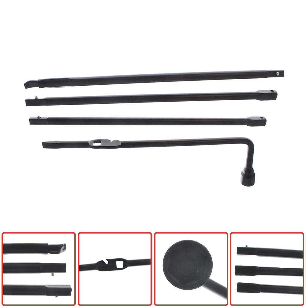 Spare Tire Lug Wrench Jack Tool Kit for Chevy Silverado 1500 GMC Sierra Yukon A+ Lab Work Auto