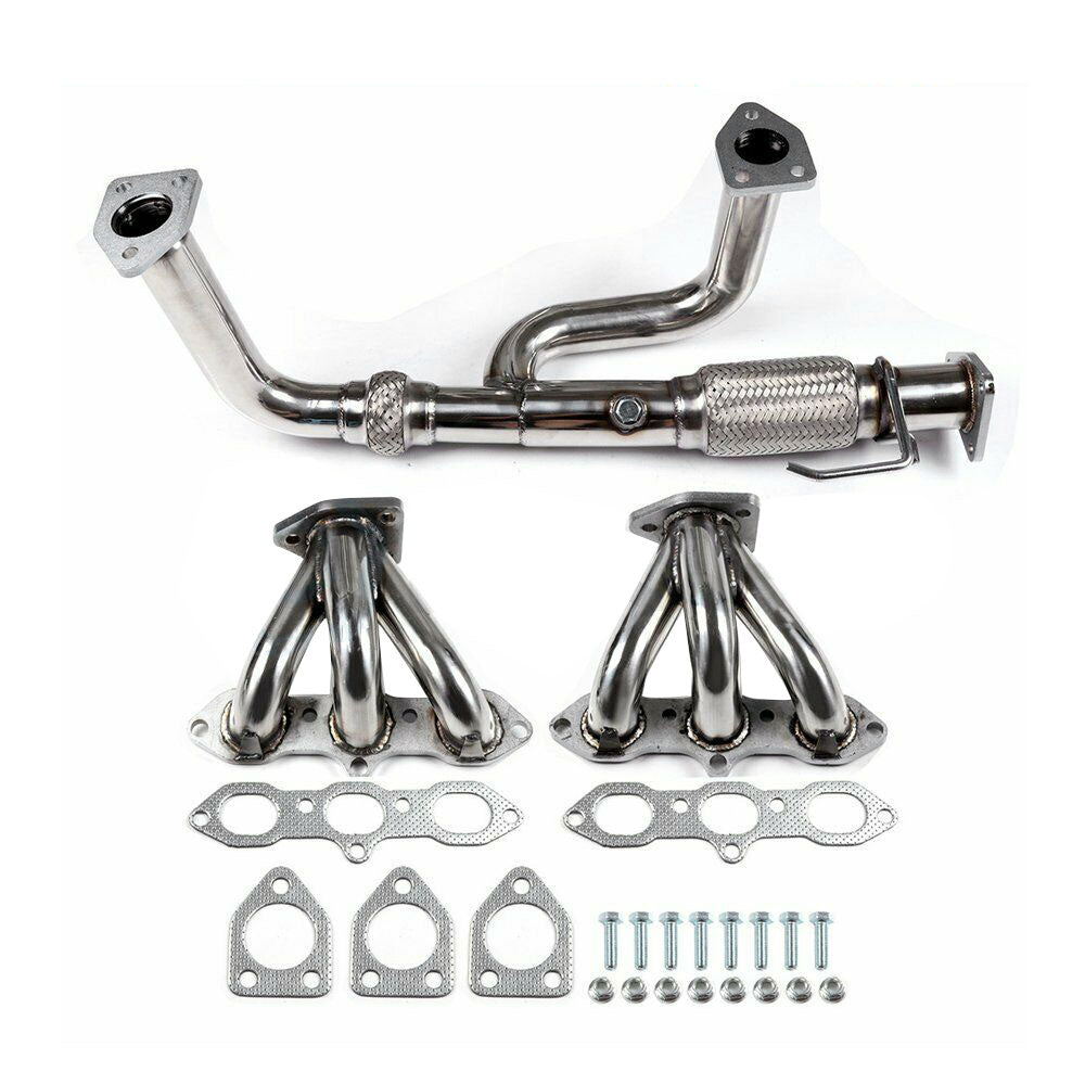 Stainless Header Exhaust Manifold For 98-02 Accord 3.0 V6/99-03 Tl/cl Lab Work Auto