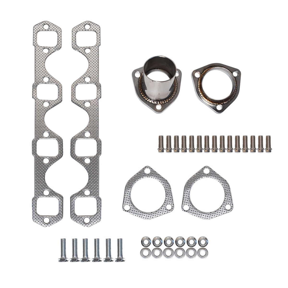 Stainless Steel Shorty Headers Exhaust Manifolds For 1965-1976 Ford 260 289 302 Lab Work Auto