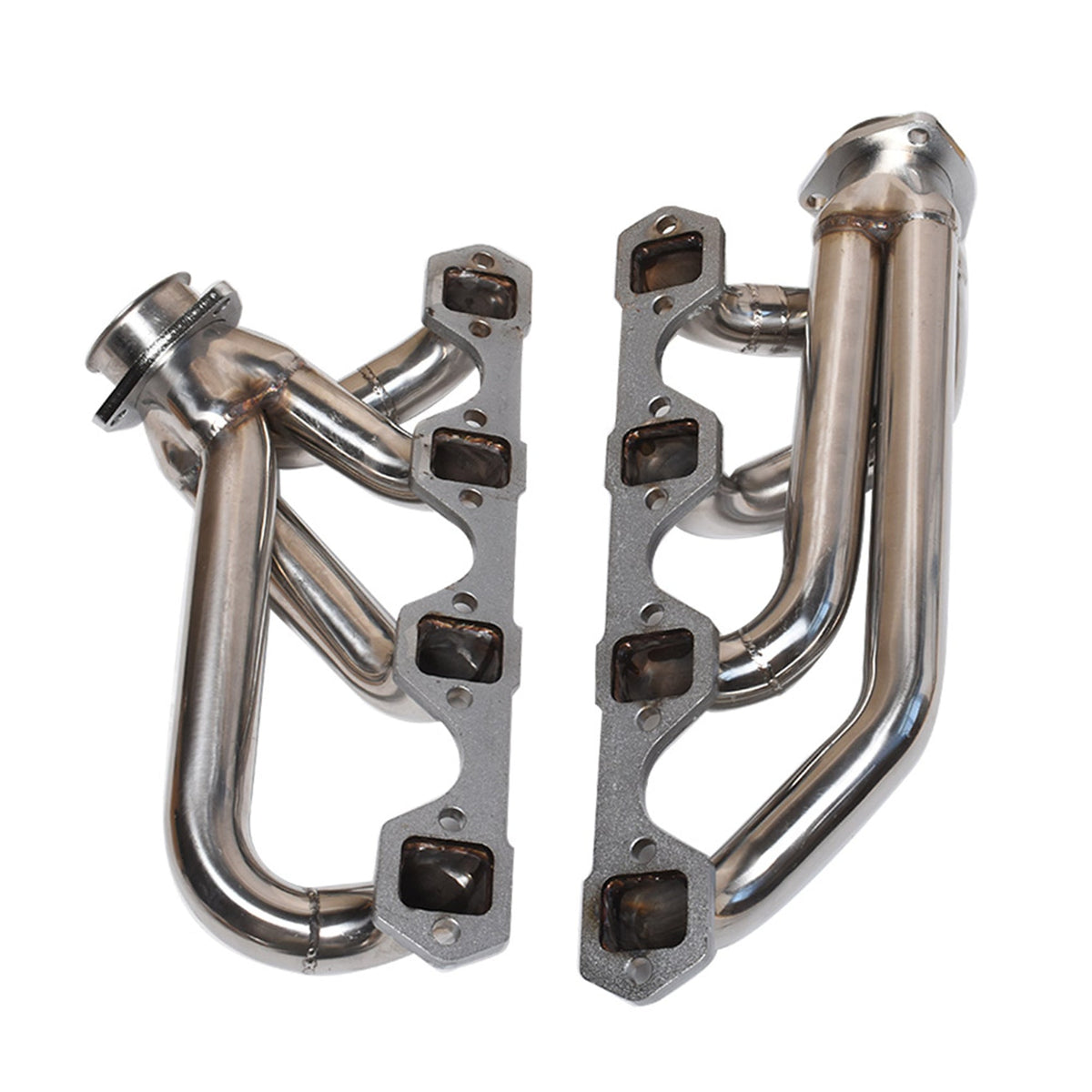 Stainless Steel Shorty Headers Exhaust Manifolds For 1965-1976 Ford 260 289 302 Lab Work Auto
