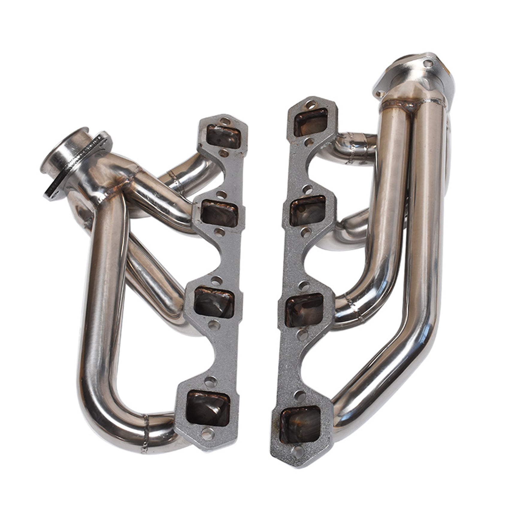 Stainless Steel Shorty Headers Exhaust Manifolds For 1965-1976 Ford 260 289 302 Lab Work Auto