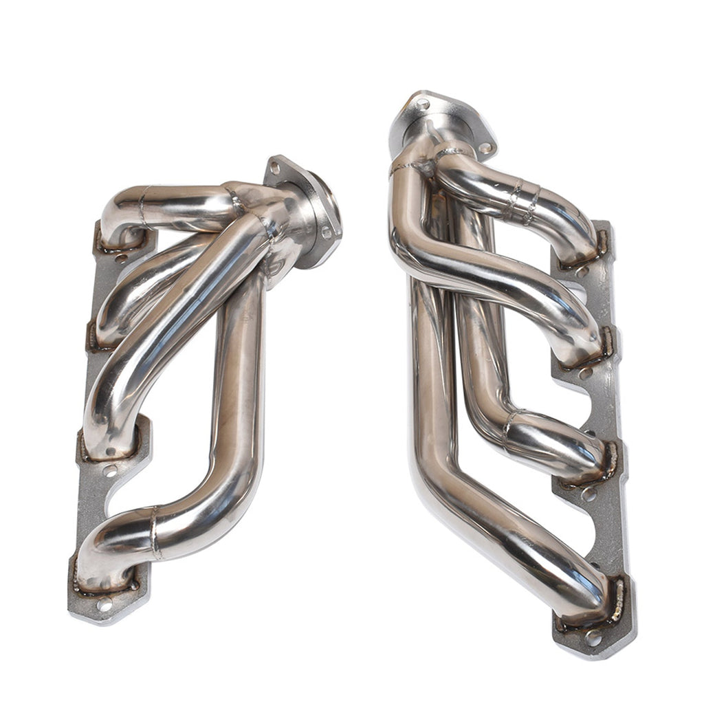 Stainless Steel Shorty Headers Exhaust Manifolds For 1965-1976 Ford 260 289 302 Lab Work Auto