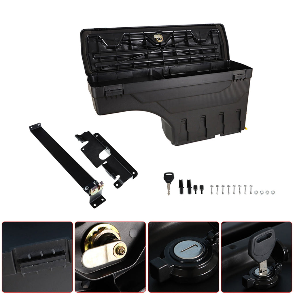 Storage Truck Bed Tool Box With Lock Left & Right For DODGE RAM 1500 2500 3500 Lab Work Auto