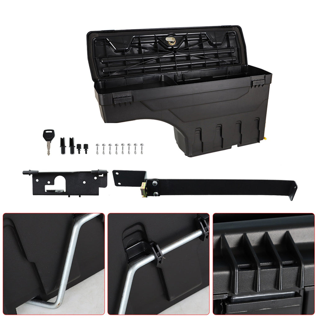 Storage Truck Bed Tool Box With Lock Left & Right For DODGE RAM 1500 2500 3500 Lab Work Auto