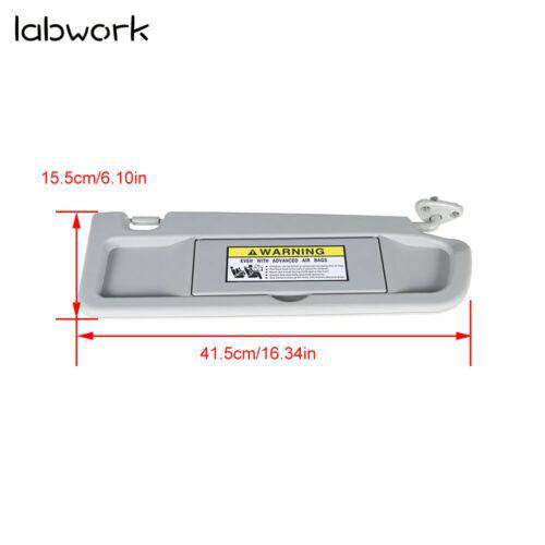 Sun Visor Light Gray Car Right Passenger Side For 2006-2011 Honda Civic Sedan Lab Work Auto