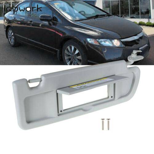 Sun Visor Light Gray Car Right Passenger Side For 2006-2011 Honda Civic Sedan Lab Work Auto