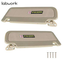 Load image into Gallery viewer, Sun Visor Pearl Ivory Tan Pair Right &amp; Left  For 2006-2011 Honda Civic Visor Lab Work Auto