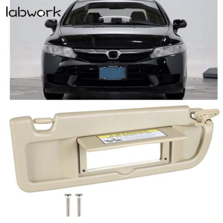Sun Visor Plastic Passenger Right Side Beige For 2006 2007 - 2011 Honda Civic Lab Work Auto