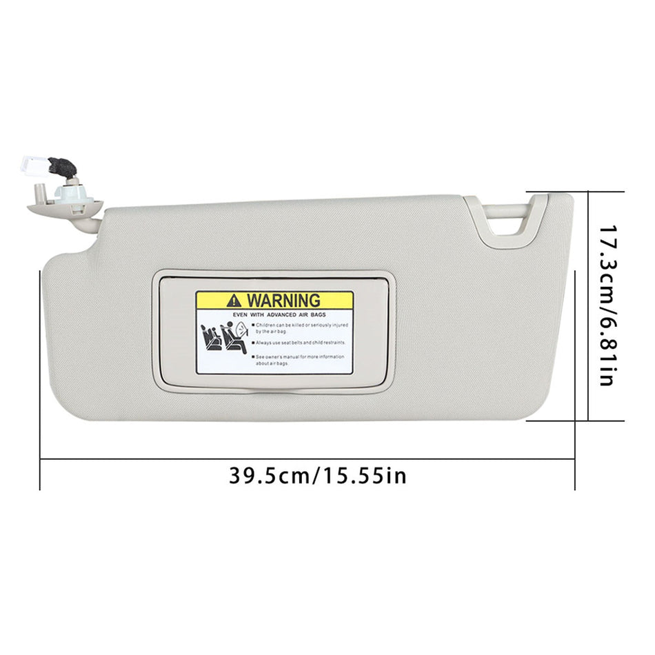 Sun Visor with Light Left Driver Side For Honda Accord 2008-2011 83280TA5A71ZA Lab Work Auto