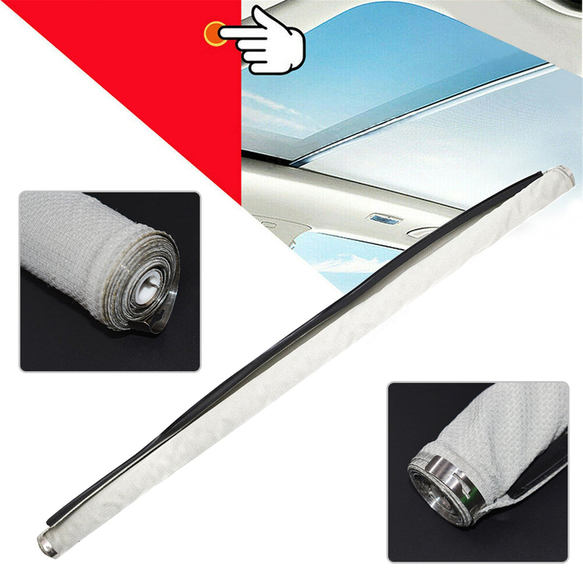 Sunroof Sunshade Corn Gray 1K9877307B for VW Sharan TiguanGolf Audi Q5 Lab Work Auto