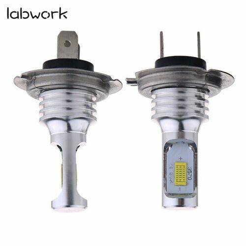 Super Bright 8000K Ice Blue Headlight Bulbs Kit High Low Beam H7 LED 80W 8000LM Lab Work Auto