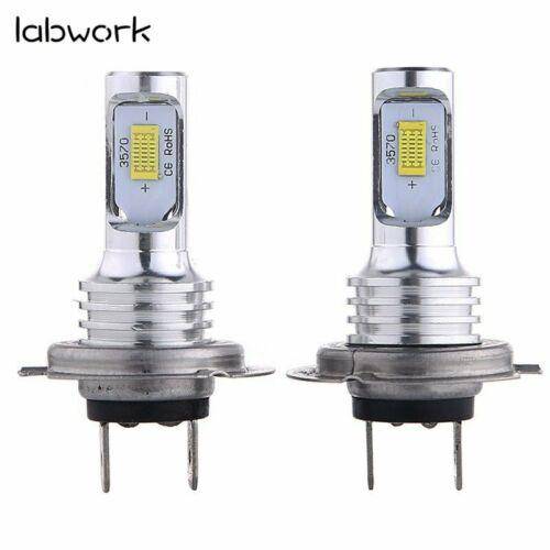 Super Bright 8000K Ice Blue Headlight Bulbs Kit High Low Beam H7 LED 80W 8000LM Lab Work Auto