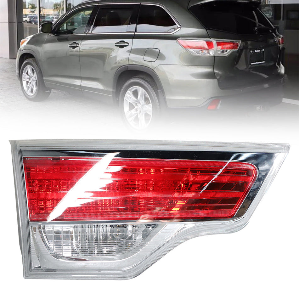 Tail Light For 2014-2016 Toyota Highlander Driver Side Inner Liftgate Mounted Lab Work Auto