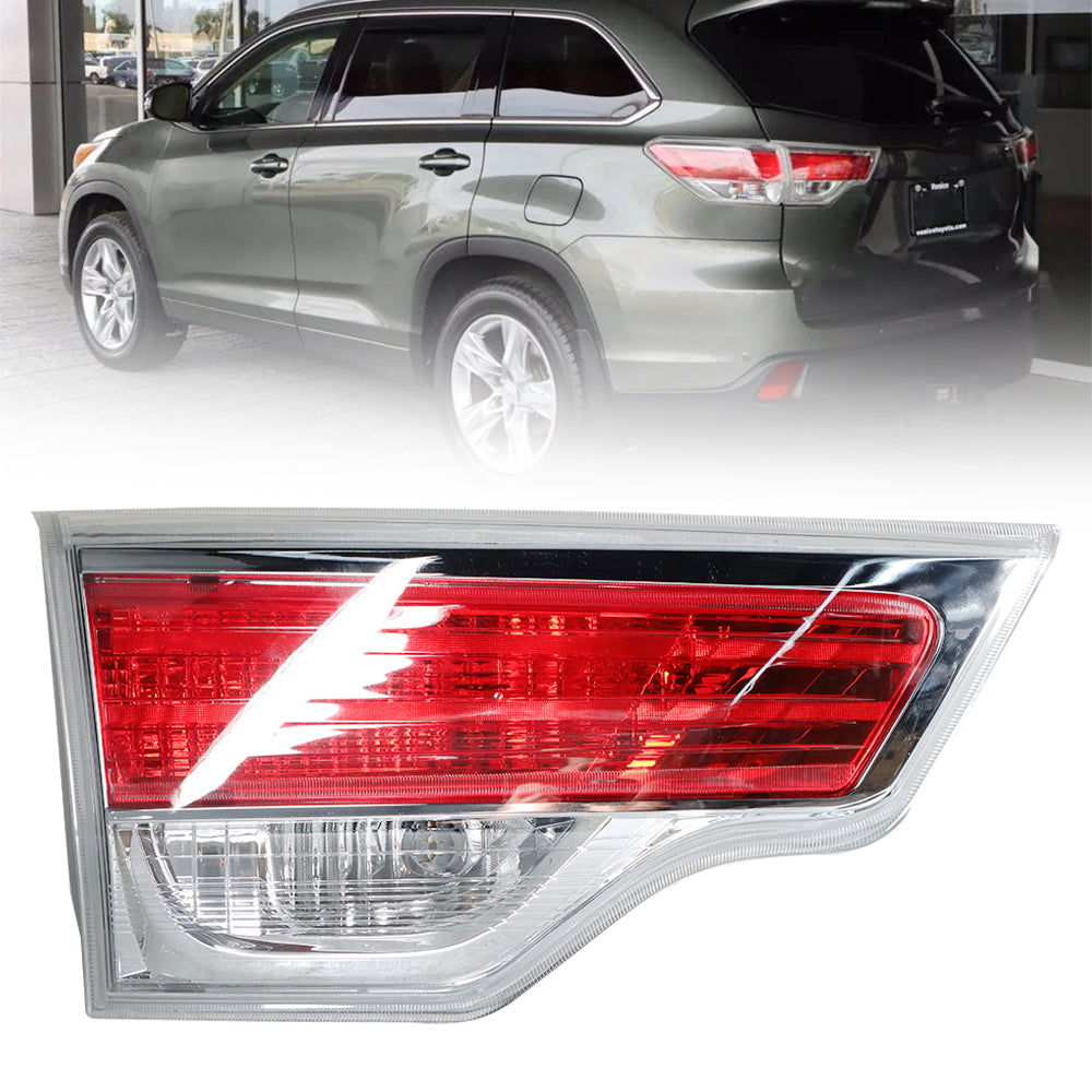Tail Light For 2014-2016 Toyota Highlander Driver Side Inner Liftgate Mounted Lab Work Auto
