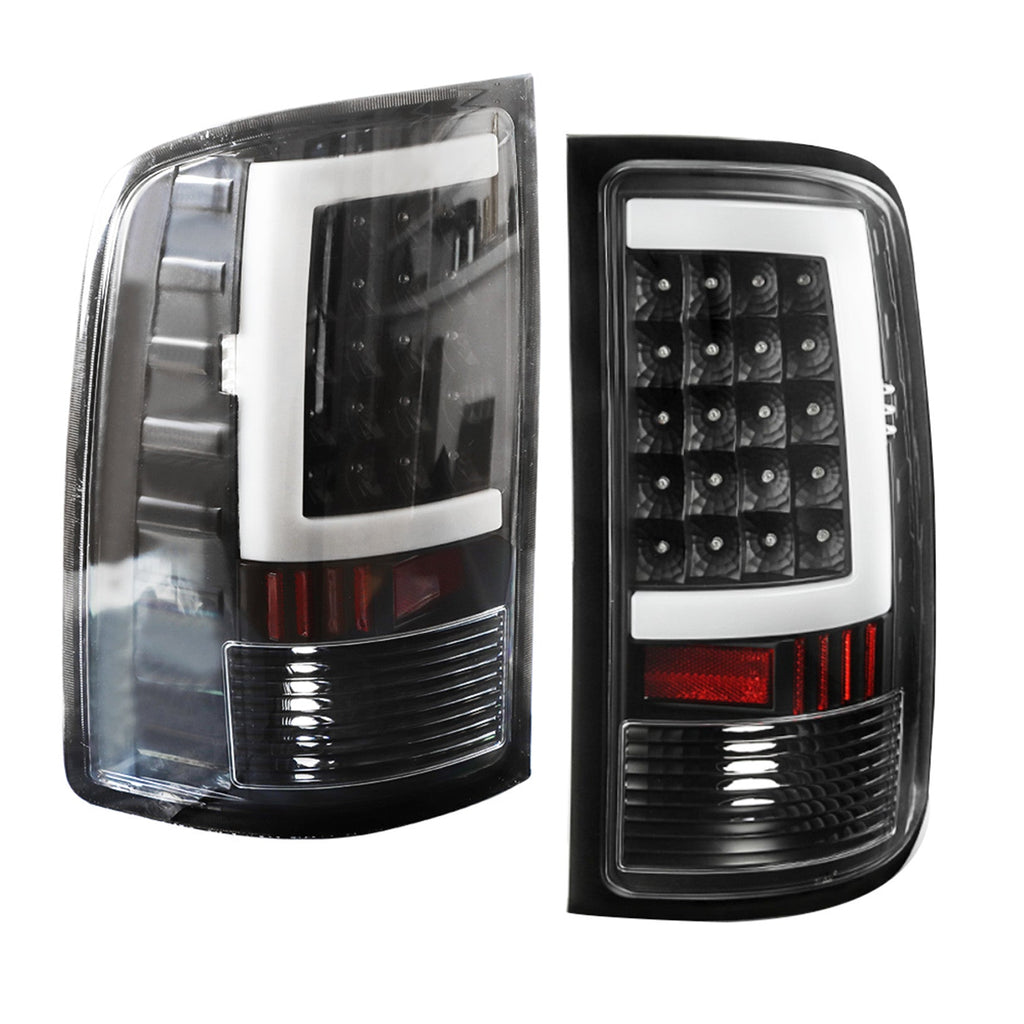 Tail Lights Lamps For 2007-2013 GMC Sierra 1500 07-14 2500HD 3500HD Black LED Lab Work Auto