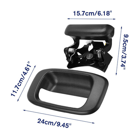 Tailgate Handle and Bezel Trim Kit Set  For 1999 2000 -2007 Chevy Silverado Lab Work Auto