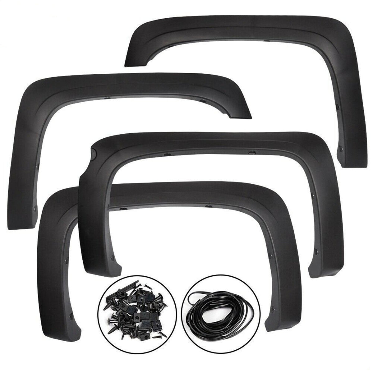 Textured Factory OE Style Fender Flares For 2007-13 Chevrolet Silverado 1500 Lab Work Auto