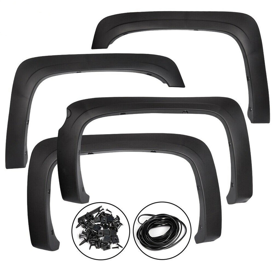 Textured Factory OE Style Fender Flares For 2007-13 Chevrolet Silverado 1500 Lab Work Auto