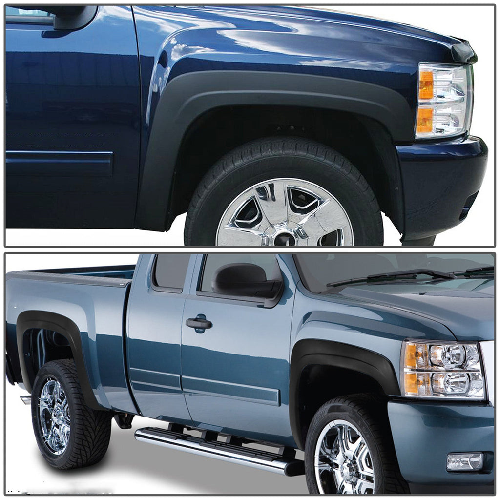 Textured Factory OE Style Fender Flares For 2007-13 Chevrolet Silverado 1500 Lab Work Auto