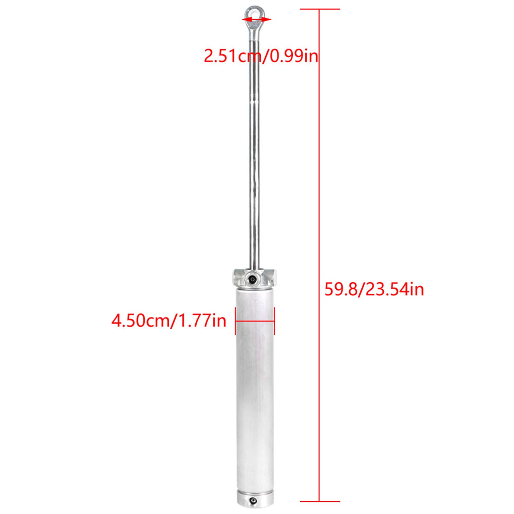 Top Piston Hydraulic Cylinder Aluminum For 1999-2004 Mustang Convertible Lab Work Auto