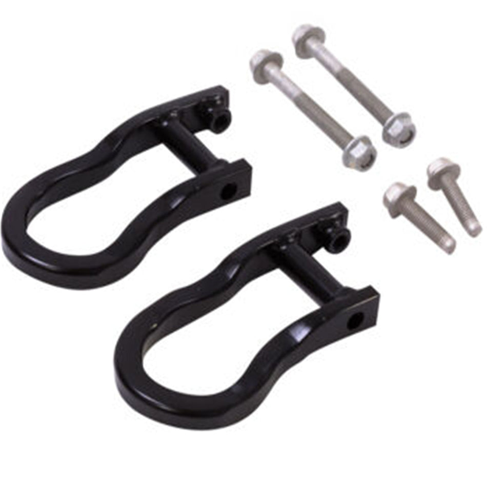 Tow Hooks For Chevrolet 2007-2019 Silverado Sierra 1500 84072463 Pair Black Lab Work Auto