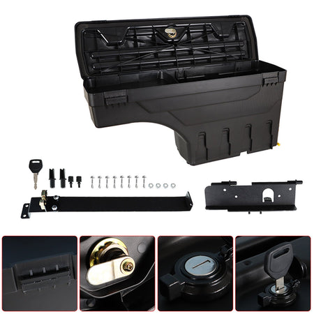 Truck Bed Swing Case Storage Box For 2007-2020 TOYOTA TUNDRA Passenger Side Lab Work Auto