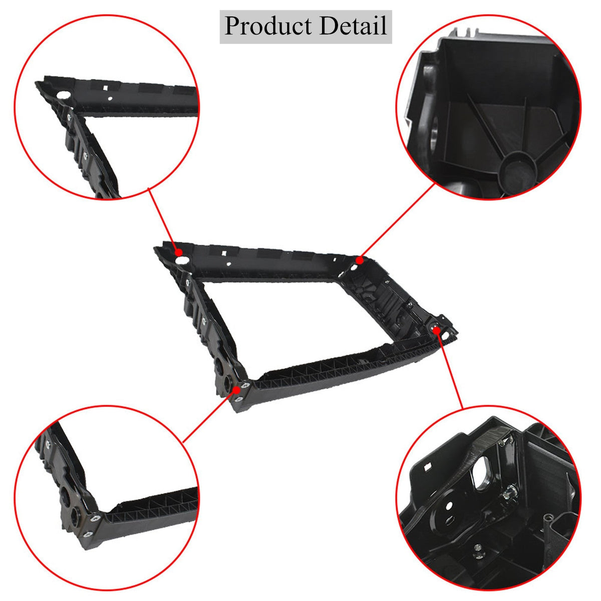 VW1225150 Front Radiator Support for 2016-2018 Volkswagen Passat Lab Work Auto